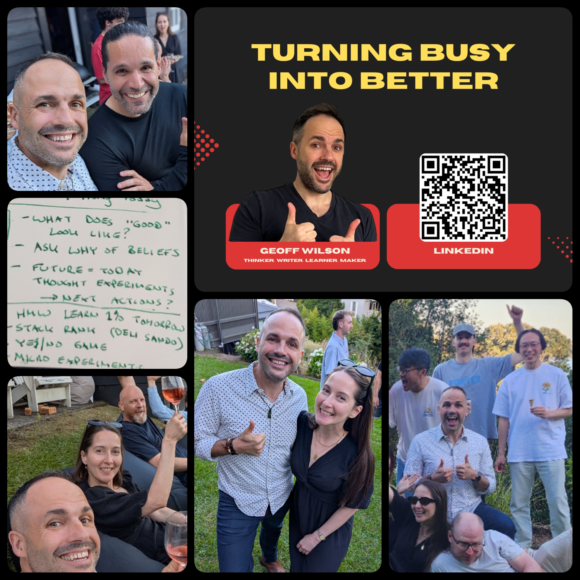 Talking of turning busy into better